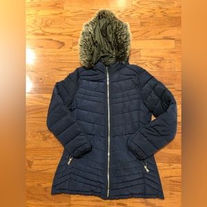 Reversible Love Me Now puffer coat XL
